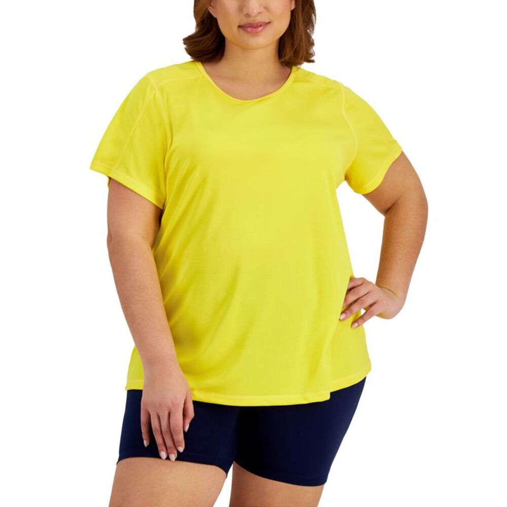 ID Ideology Plus Size Birdseye Mesh T-Shirt